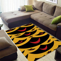 Hawaii Ahu Ula Inspired Area Rug Yellow Version