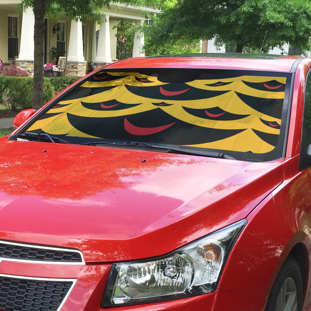 Hawaii Ahu Ula Inspired Auto Sun Shade Yellow Version