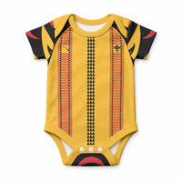 Hawaii Ahu Ula Inspired Baby Onesie Yellow Version