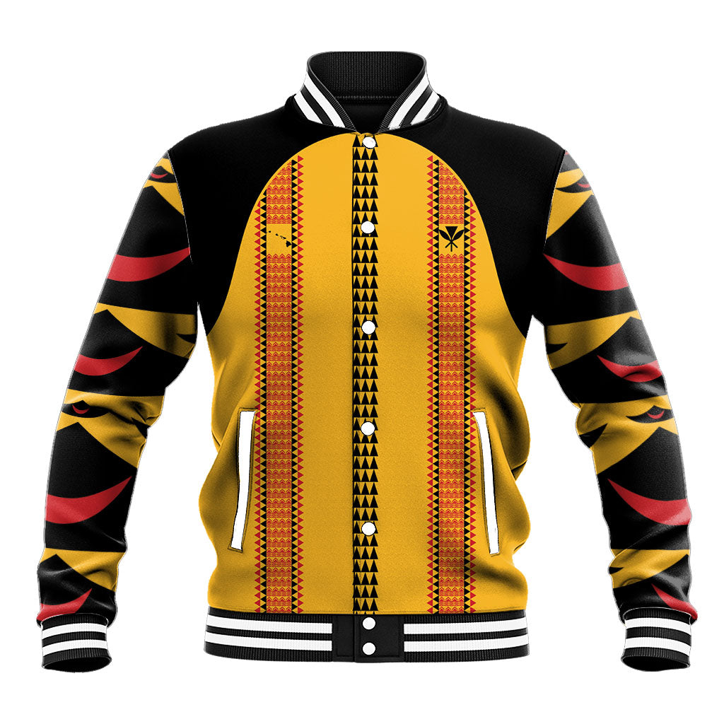 Hawaii Ahu Ula Inspired Baseball Jacket Yellow Version