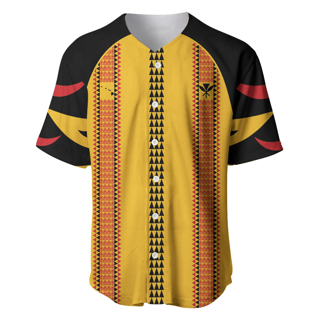 Hawaii Ahu Ula Inspired Baseball Jersey Yellow Version