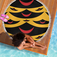 Hawaii Ahu Ula Inspired Beach Blanket Yellow Version