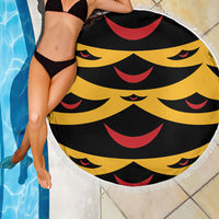 Hawaii Ahu Ula Inspired Beach Blanket Yellow Version