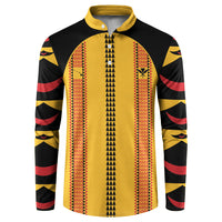 Hawaii Ahu Ula Inspired Button Sweatshirt Yellow Version