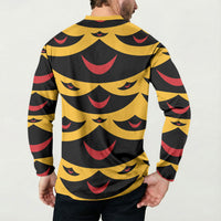 Hawaii Ahu Ula Inspired Button Sweatshirt Yellow Version