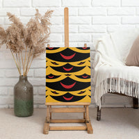 Hawaii Ahu Ula Inspired Canvas Wall Art Yellow Version