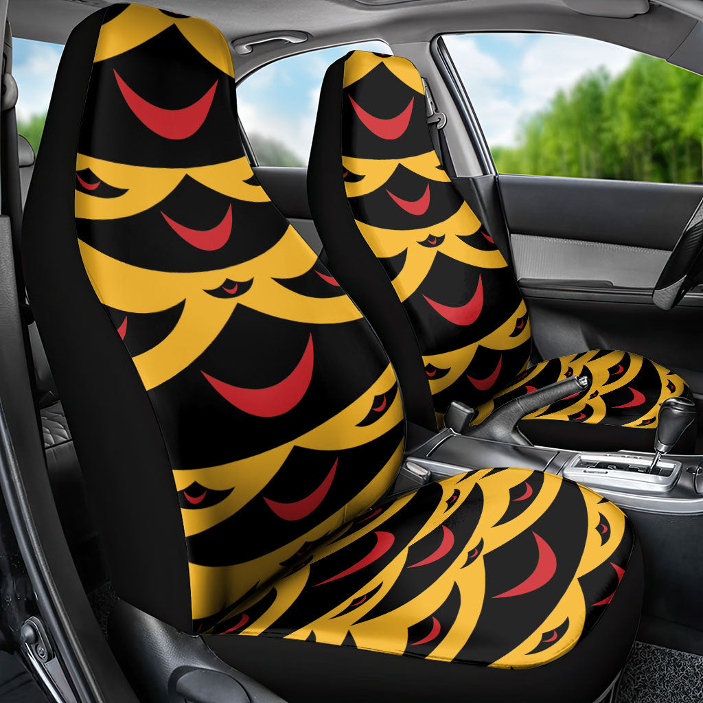 Hawaii Ahu Ula Inspired Car Seat Cover Yellow Version