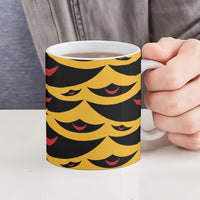 Hawaii Ahu Ula Inspired Ceramic Mug Yellow Version