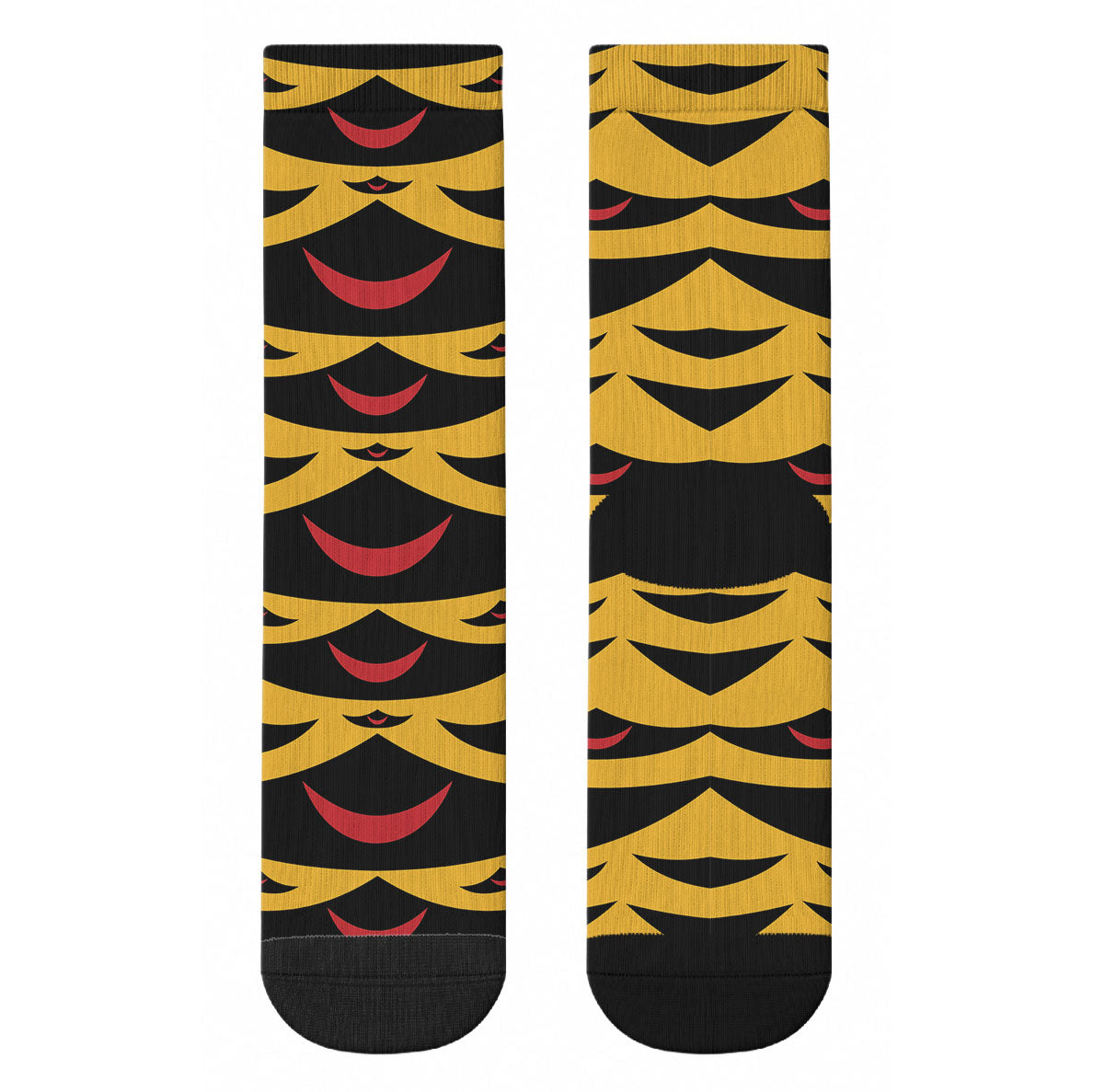Hawaii Ahu Ula Inspired Crew Socks Yellow Version