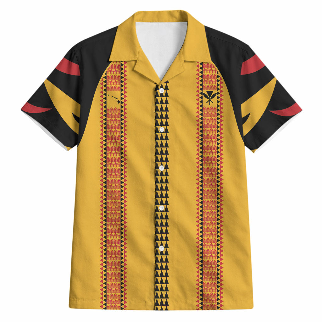 Hawaii Ahu Ula Inspired Hawaiian Shirt Yellow Version