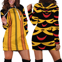 Hawaii Ahu Ula Inspired Hoodie Dress Yellow Version