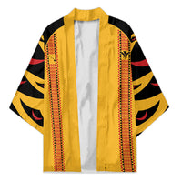 Hawaii Ahu Ula Inspired Kimono Yellow Version