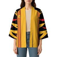 Hawaii Ahu Ula Inspired Kimono Yellow Version