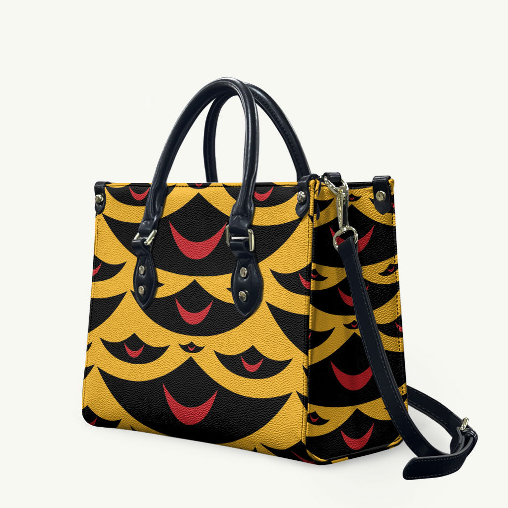 Hawaii Ahu Ula Inspired Leather Bag Yellow Version