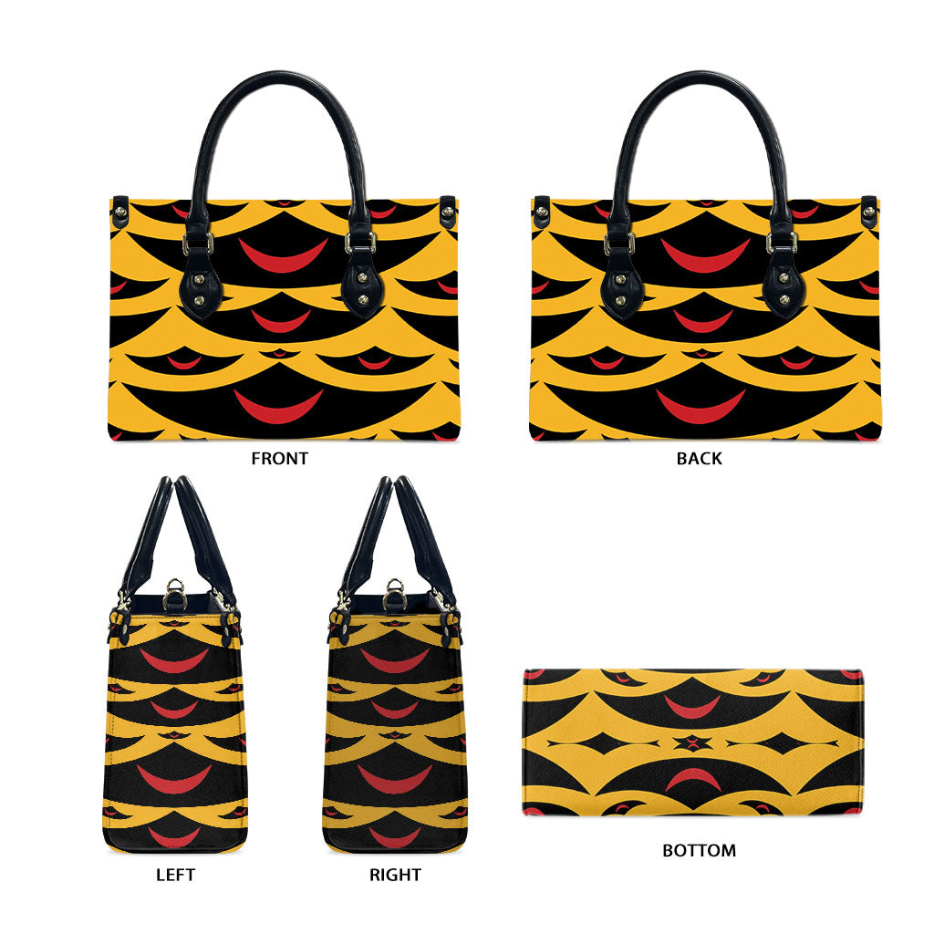 Hawaii Ahu Ula Inspired Leather Bag Yellow Version