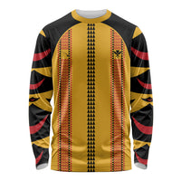 Hawaii Ahu Ula Inspired Long Sleeve Shirt Yellow Version