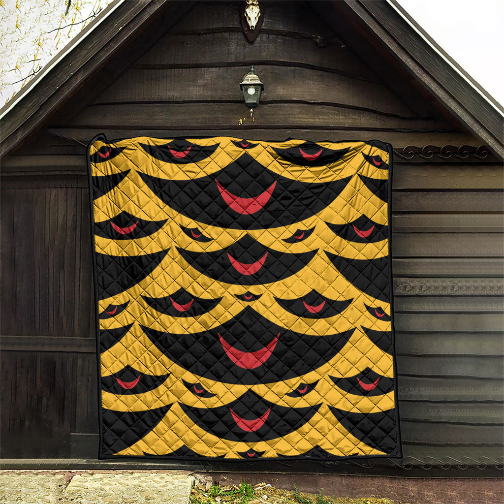 Hawaii Ahu Ula Inspired Quilt Yellow Version