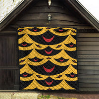 Hawaii Ahu Ula Inspired Quilt Yellow Version