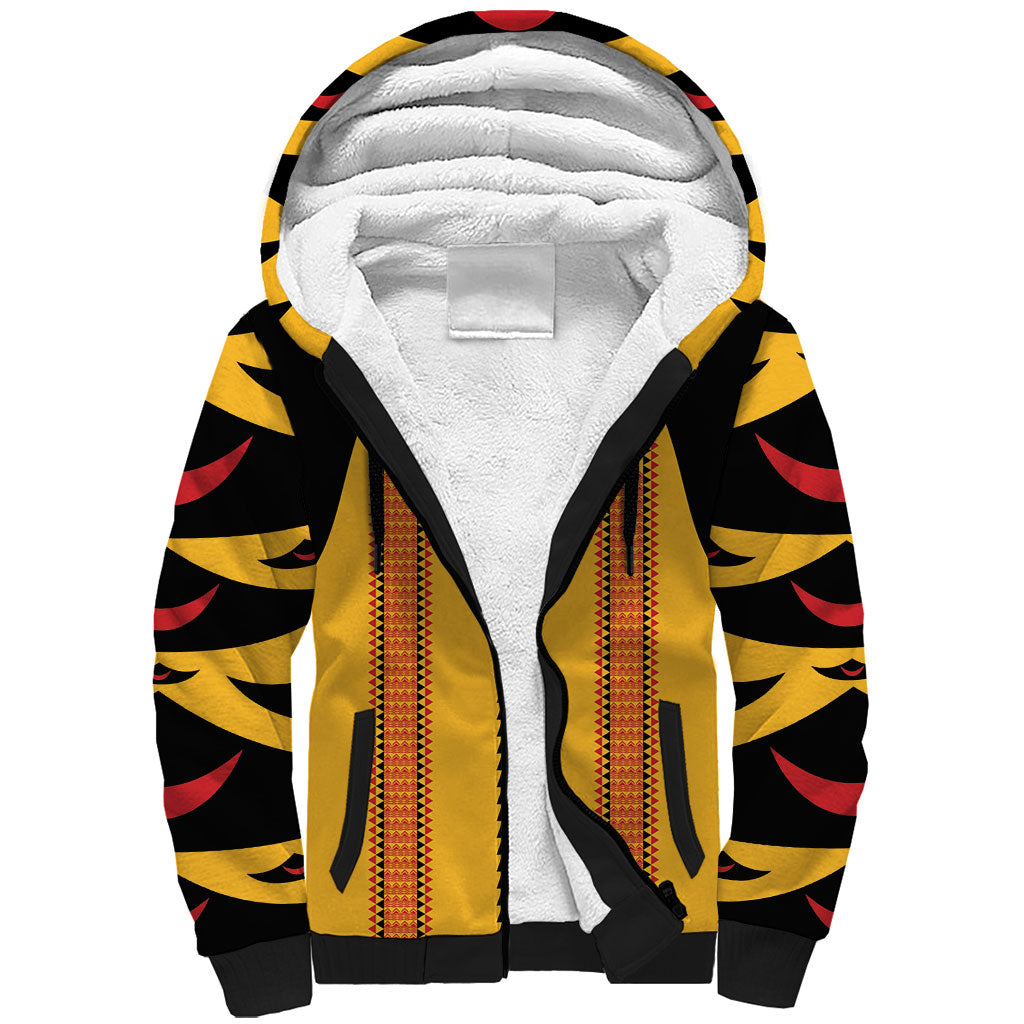 Hawaii Ahu Ula Inspired Sherpa Hoodie Yellow Version LT05 Unisex Yellow - Polynesian Pride