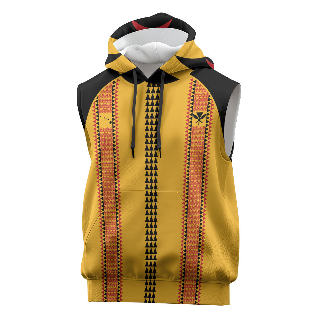Hawaii Ahu Ula Inspired Sleeveless Hoodie Yellow Version
