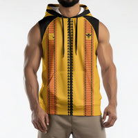 Hawaii Ahu Ula Inspired Sleeveless Zip Hoodie Yellow Version