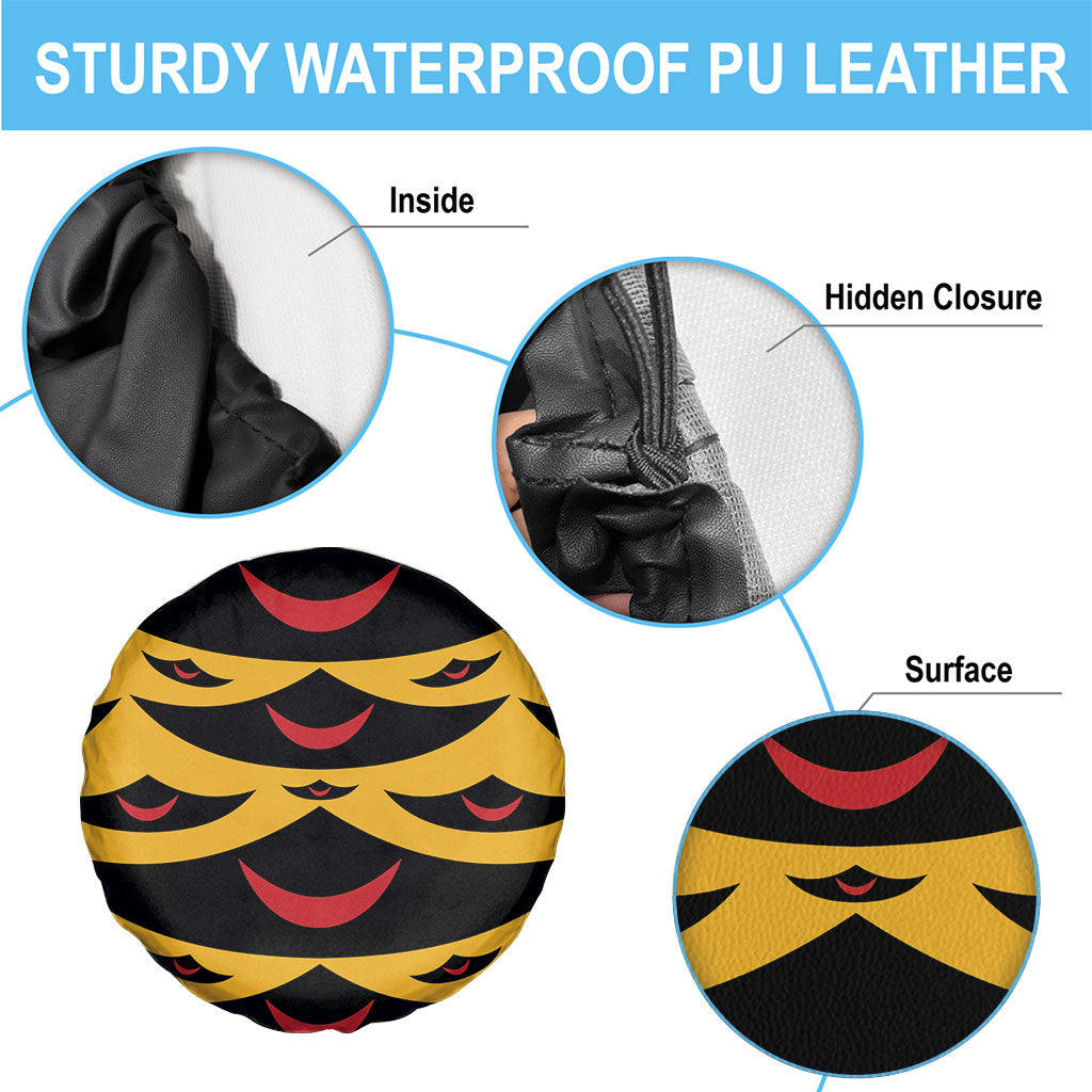 Hawaii Ahu Ula Inspired Spare Tire Cover Yellow Version
