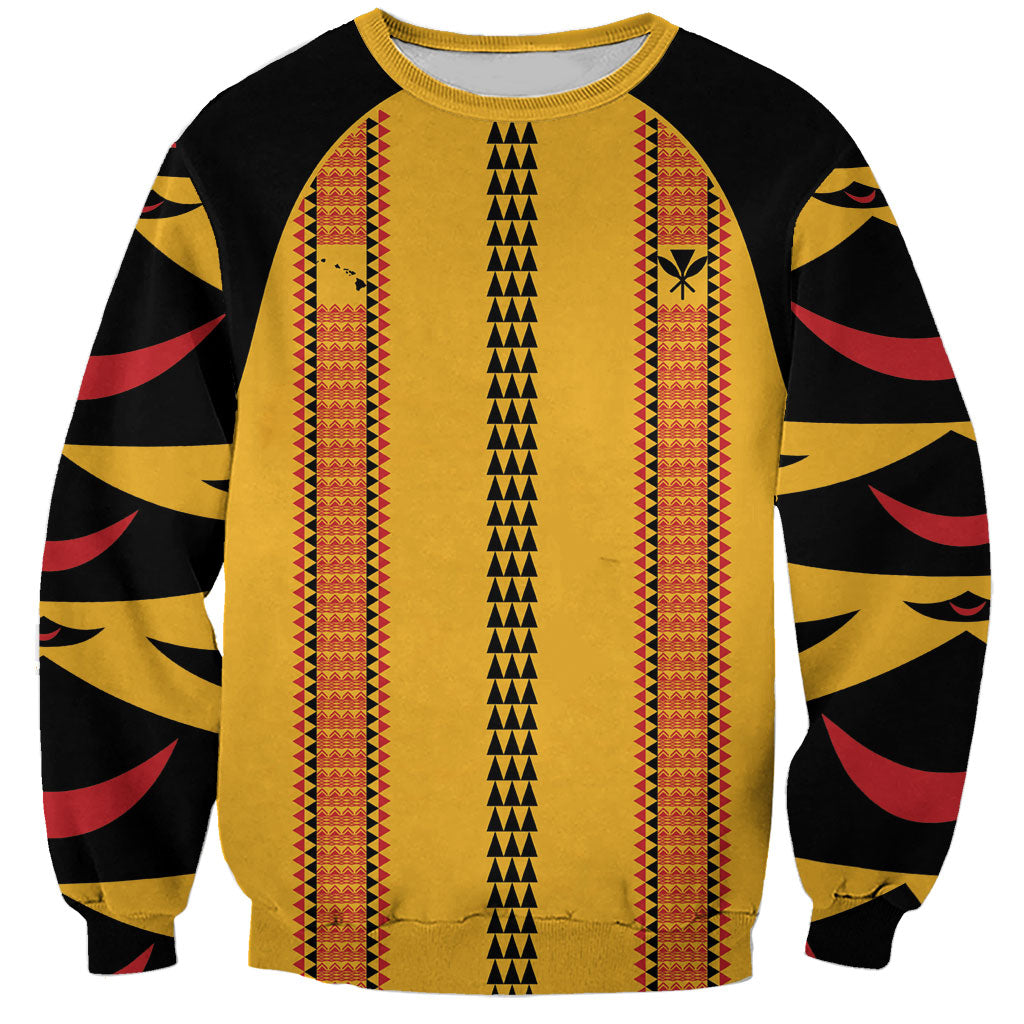 Hawaii Ahu Ula Inspired Sweatshirt Yellow Version