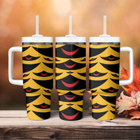 Hawaii Ahu Ula Inspired Tumbler With Handle Yellow Version