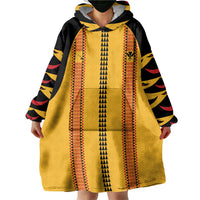 Hawaii Ahu Ula Inspired Wearable Blanket Hoodie Yellow Version