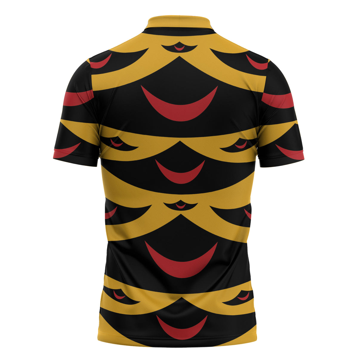 Hawaii Ahu Ula Inspired Zipper Polo Shirt Yellow Version