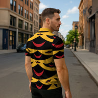 Hawaii Ahu Ula Inspired Zipper Polo Shirt Yellow Version