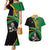 Custom New Zealand And South Africa Rugby Couples Matching Mermaid Dress and Hawaiian Shirt 2023 Springboks Combine All Black Silver Fern LT05 Green - Polynesian Pride