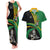 Custom New Zealand And South Africa Rugby Couples Matching Tank Maxi Dress and Hawaiian Shirt 2023 Springboks Combine All Black Silver Fern LT05 Green - Polynesian Pride