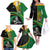 Custom New Zealand And South Africa Rugby Family Matching Off Shoulder Long Sleeve Dress and Hawaiian Shirt 2023 Springboks Combine All Black Silver Fern LT05 - Polynesian Pride