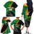 Custom New Zealand And South Africa Rugby Family Matching Off Shoulder Long Sleeve Dress and Hawaiian Shirt 2023 Springboks Combine All Black Silver Fern LT05 - Polynesian Pride