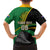 Custom New Zealand And South Africa Rugby Family Matching Off Shoulder Short Dress and Hawaiian Shirt 2023 Springboks Combine All Black Silver Fern LT05 - Polynesian Pride