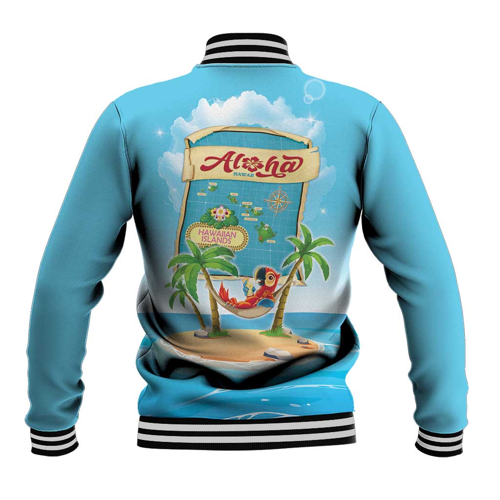 Aloha Hawaii Baseball Jacket Funny Macaw Parrot Tropical Vibe LT05 - Polynesian Pride