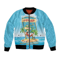 Aloha Hawaii Bomber Jacket Funny Macaw Parrot Tropical Vibe LT05 Unisex Blue - Polynesian Pride