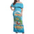 Aloha Hawaii Family Matching Off Shoulder Maxi Dress and Hawaiian Shirt Funny Macaw Parrot Tropical Vibe