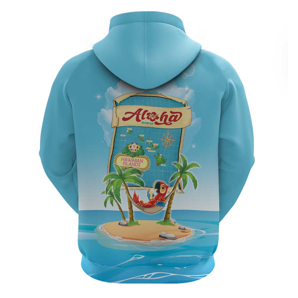 Aloha Hawaii Hoodie Funny Macaw Parrot Tropical Vibe LT05 - Polynesian Pride