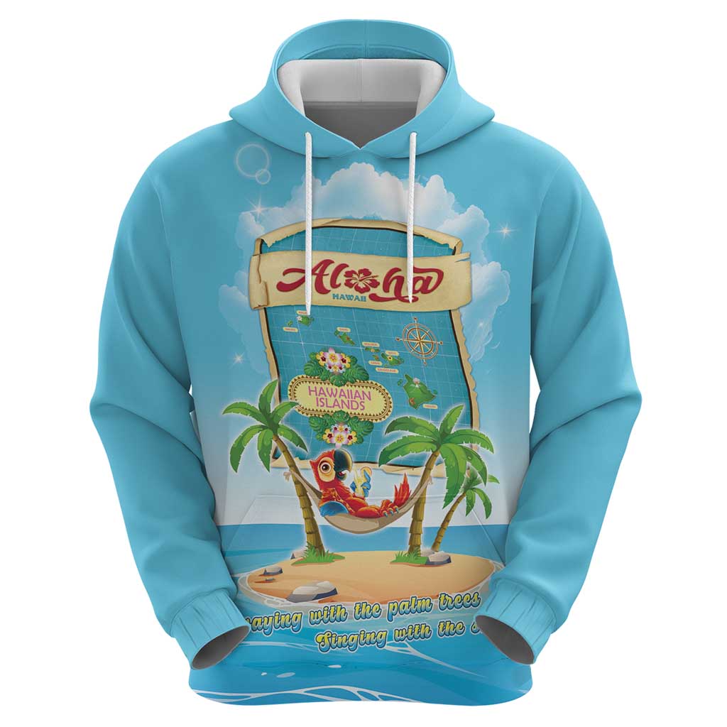 Aloha Hawaii Hoodie Funny Macaw Parrot Tropical Vibe LT05 - Polynesian Pride