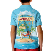 Aloha Hawaii Kid Polo Shirt Funny Macaw Parrot Tropical Vibe LT05 - Polynesian Pride