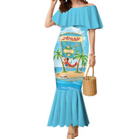 Aloha Hawaii Mermaid Dress Funny Macaw Parrot Tropical Vibe LT05 Women Blue - Polynesian Pride
