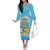 Aloha Hawaii Off The Shoulder Long Sleeve Dress Funny Macaw Parrot Tropical Vibe