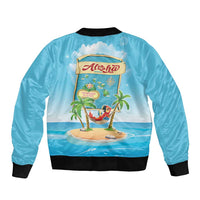 Aloha Hawaii Sleeve Zip Bomber Jacket Funny Macaw Parrot Tropical Vibe LT05 - Polynesian Pride