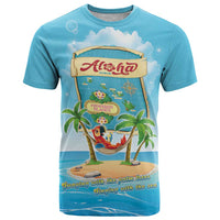 Aloha Hawaii T Shirt Funny Macaw Parrot Tropical Vibe LT05 Blue - Polynesian Pride
