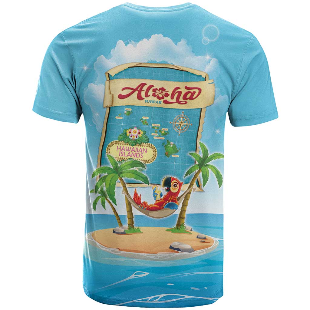 Aloha Hawaii T Shirt Funny Macaw Parrot Tropical Vibe LT05 - Polynesian Pride