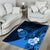 Hawaii State Motto Area Rug Hawaiian Tribal Blue Hammerhead Shark LT05 - Polynesian Pride