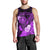 Personalised Hawaii State Motto Men Tank Top Hawaiian Tribal Purple Hammerhead Shark LT05 - Polynesian Pride