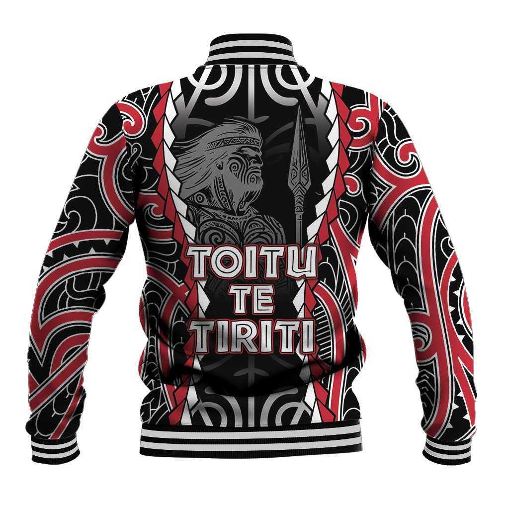 Aotearoa Waitangi Day Baseball Jacket Maori Warrior Tribal Tattoo LT05 - Polynesian Pride